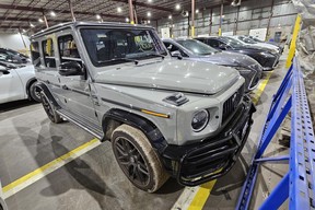 A stolen Mercedes-Benz SUV recovered via 'Project Vector,' an effort undertaken by several Ontario and Quebec police forces