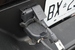 The plug for the available trailer rear camera, needed for the Transparent Trailer view