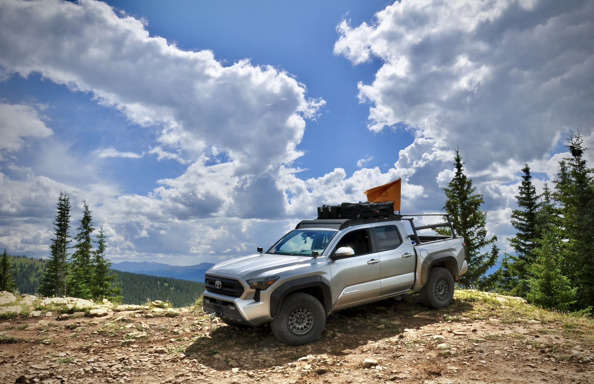 2024 Toyota Tacoma SR5 modified for overlanding with eBay Motors-sourced parts
