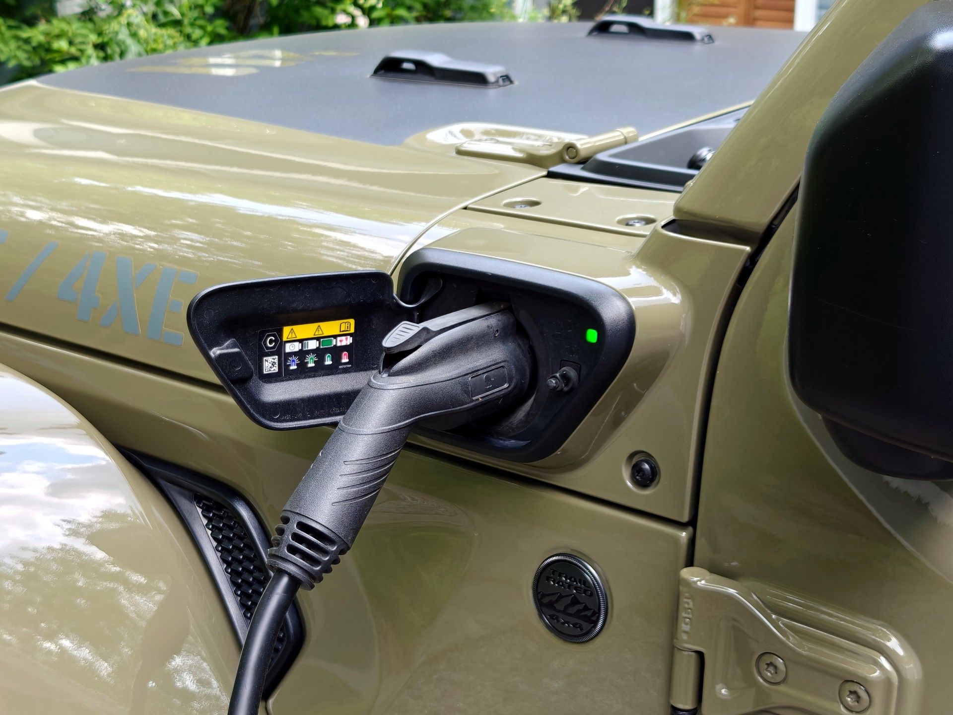 2025 Jeep Wrangler 4xe Willys '41 charging port