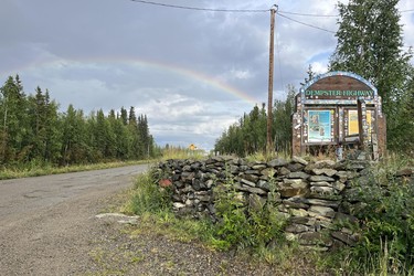Rainbow at Dempster Highway