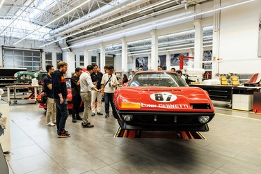 A 1978 Ferrari 512 BB Competizione being restored at Ferrari Classiche