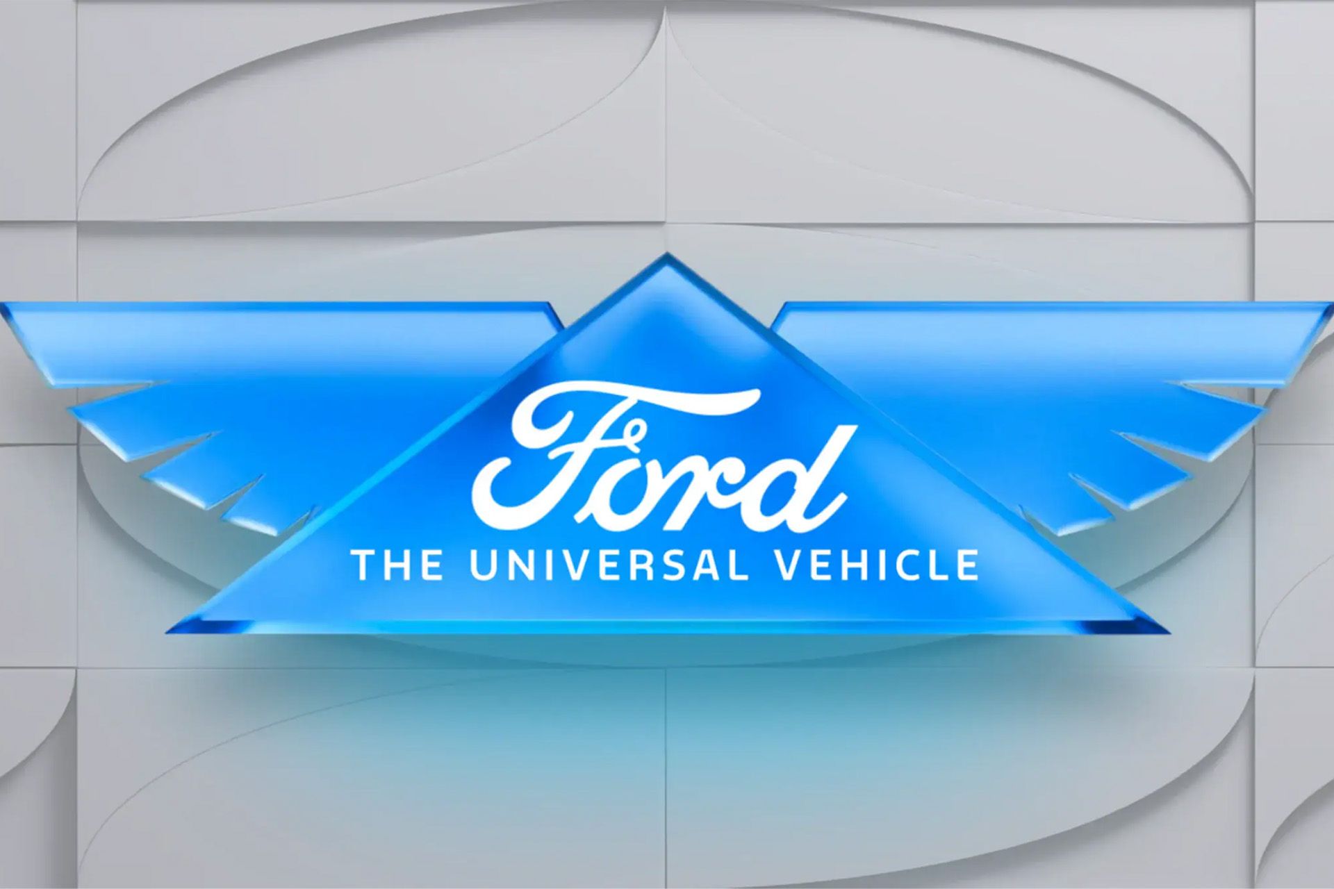 Ford's new 'Universal Vehicle' logo for its upcoming EV line