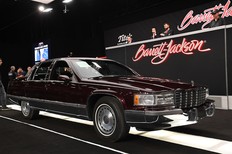 A 1994 Cadillac Fleetwood Brougham that sold for US$102,300 at Barrett-Jackson in January 2026
