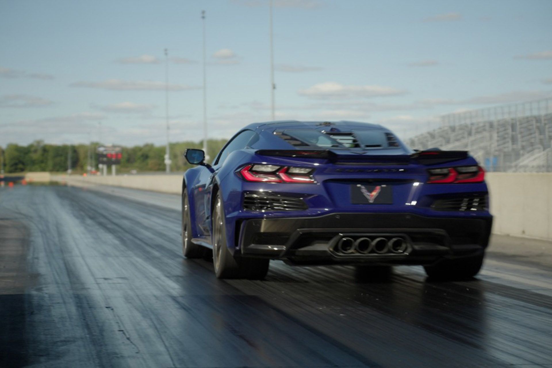2026 Chevrolet Corvette ZR1X completing the quarter-mile in 8.675s at 159.57 mph