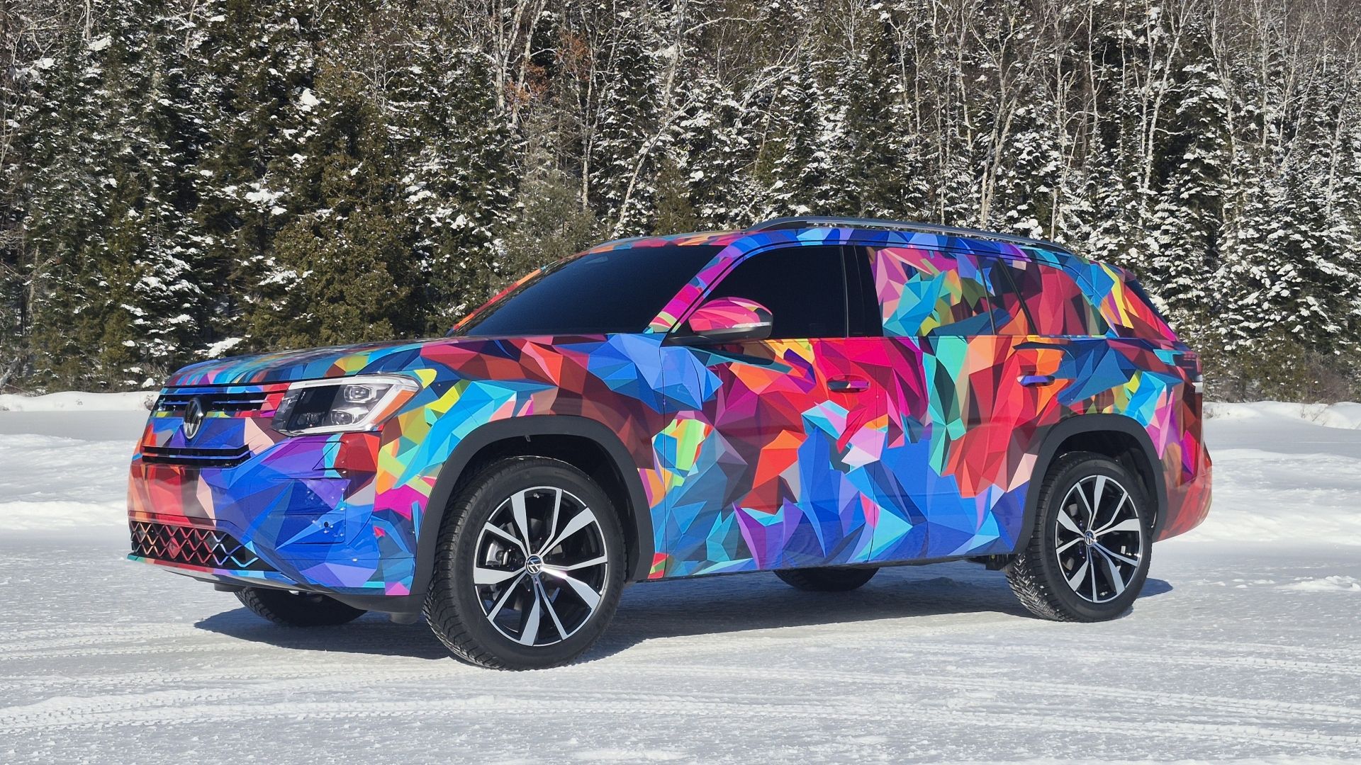 2027 Volkswagen Atlas on ice.