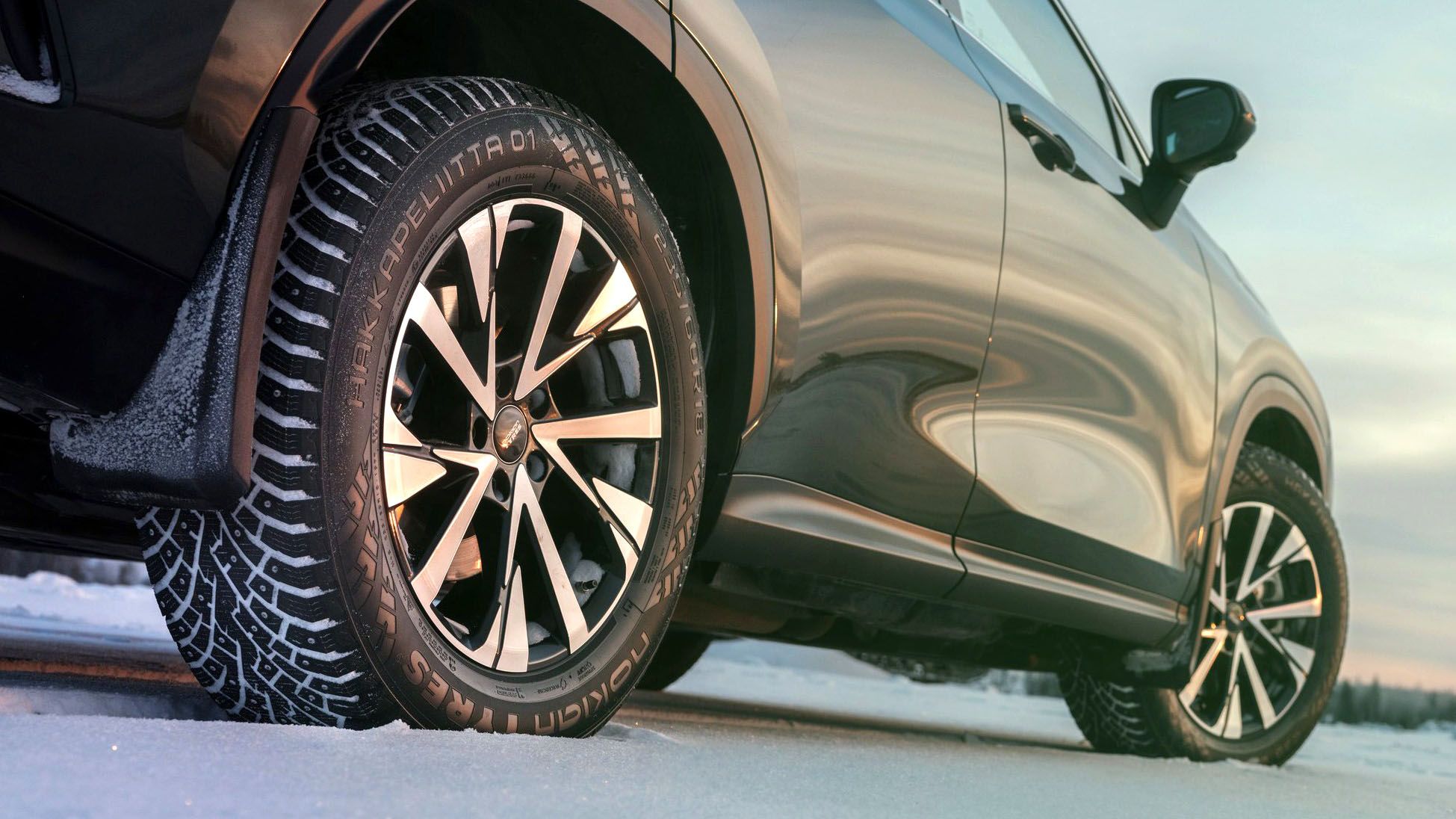 Nokian Tyres Hakkapeliitta 01 studded winter tire with On-Demand Grip