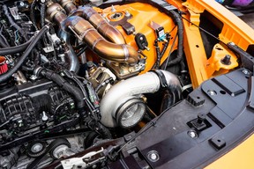 Turbocharged Dodge Charger at the 2026 Roadkill Nights event in Detroit