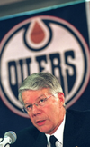 Cal Nichols (here), Patrick LaForge and Kevin Lowe formed a strong partnership for years at the helm of the Oilers