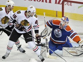 Devan Dubnyk often didn't get a lot of help defending the Edmonton Oilers' net.