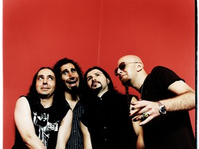 LEFT TO RIGHT:  Daron Malakian, Serj Tankian, John Dolmayan, Shavo Odadjian