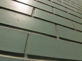 Teal bricks, custom-designed for the 1963 Bank of Montreal Building