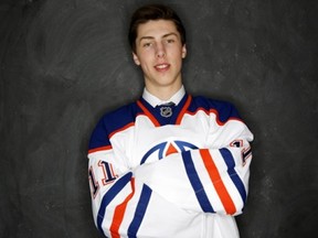 ST PAUL, MN - JUNE 24:  First overall pick Ryan Nugent-Hopkins of the Edmonton Oilers poses for a photo portrait during day one of the 2011 NHL Entry Draft at Xcel Energy Center on June 24, 2011 in St Paul, Minnesota.  (Photo by Nick Laham/Getty Images)