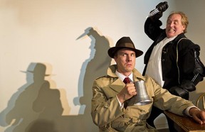 Jesse Gervais as Birnam Wood, Julian Arnold as Borachio, from Much Ado about Nothing