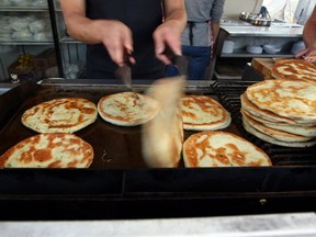 Green onion cakes, an Edmonton Fringe Festival essential