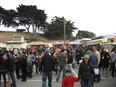 Gathering of Food Trucks at "Off the Grid" in San Francisco's Fort Mason