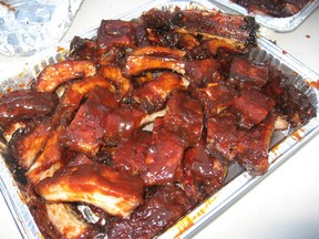 One of the competitor's ribs at the 2011 Rib Smackdown