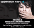 Government of Alberta: Family Violence Prevention Month