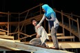 L to R - Richard Lam as Lee and Sereana Malani as Leila in a scene from Studio Theatre production of Yellow Moon at the Timms Centre for the Arts at U of A (Candace Elliott/Edmonton Journal)