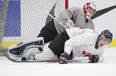 Brett Connolly, bottom, said working with Canada's sports psychologist Peter Jensen has changed the way he approaches the game from a mental perspective. Connolly is one of four returning players on Canada's roster.