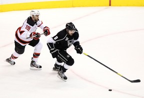 The sight of Drew Doughty with the puck on his stick and a New Jersey Devil in his wake was a common one in the Stanley Cup Finals.