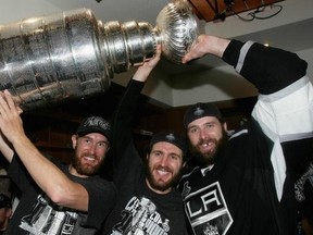 Jeff Carter, Mike Richards, and Dustin Penner were all acquired by the trade route while images like this one floated in thought bubbles above Dean Lombardi's head.