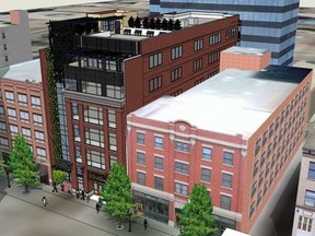 A rendering of the proposed Melton Block on 104th Street. Image supplied by Melcor.