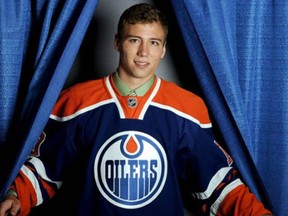 Edmonton Oilers' prospect Tyler Pitlick at the 2010 NHL Entry Draft (Photo: Harry How, Getty Images)