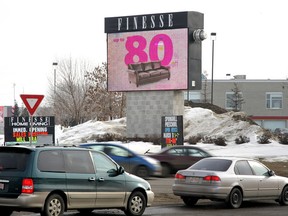 These giant television screens are the new billboard in Edmonton. Photo by Chris Schwarz/Edmonton Journal in 2010.