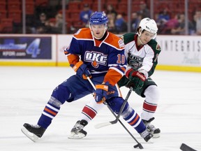 November 2, 2012: The Oklahoma City Barons play the Houston Aeros in an American Hockey League game at the Cox Convention Center in Oklahoma City.