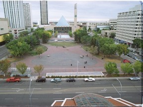 What Churchill Square looked like pre 2004. Edmonton Journal files.