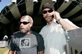 Neil Chalmers, left, and Don Snider, right, at Folk Fest in 2008. Photo by: Codie McLachlan / Edmonton Journal.