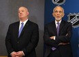 NHL deputy commissioner Bill Daly and NHL attorney Bob Batterman (Bruce Bennett/Getty Images)