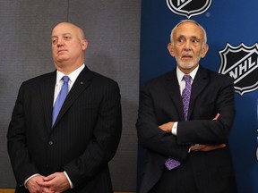 NHL deputy commissioner Bill Daly and NHL attorney Bob Batterman (Bruce Bennett/Getty Images)