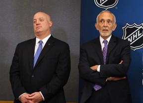 NHL deputy commissioner Bill Daly and NHL attorney Bob Batterman (Bruce Bennett/Getty Images)