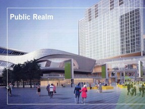 Design image of Katz Group/WAM arena district, Oilers Plaza