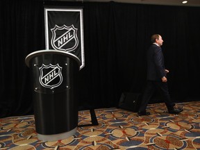 Could NHL commissioner Gary Bettman be leaving the picture? (Bruce Bennett.Getty Images)