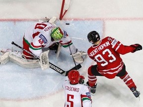 Ryan Nugent-Hopkins missed out on the World Juniors last year, but he did get to play for his country in the World Seniors