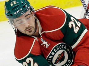 Minnesota Wild forward Cal Clutterbuck. Photo by Jim Mone/Associated Press