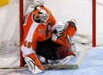 Michael Leighton's surprise appearance in the 2010 Stanley Cup Finals rather definitively did not end well. . (REUTERS/Gary Hershorn)