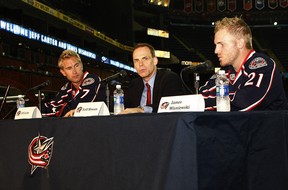 Scott Howson during his time as general manager of the Columbus Blue Jackets. (Photo: John Grieshop/Getty Images)