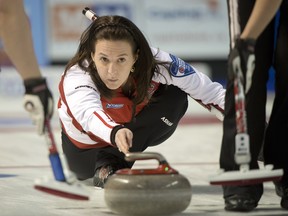 RYAN REMIORZ/THE CANADIAN PRESS

Team Canada skip Heather Nedohin takes a shot during the Page Playoff 3-4 game against British Columbia's Kelly Scott on Saturday, Feb. 23, 2013, at the Scotties Tournament of Hearts Canadian women's curling championship in Kingston, Ont.