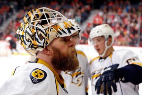 Nashville Predators' goaltender Chris Mason, (Photo: Gerry Thomas/Getty Images)