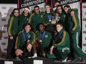 The Golden Bears wrestling team earned the program's first national title since 1972 on Saturday. Alberta was the lone school to qualify men in all 10 weight classes and got four silver medal performances.