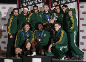 The Golden Bears wrestling team earned the program's first national title since 1972 on Saturday. Alberta was the lone school to qualify men in all 10 weight classes and got four silver medal performances.