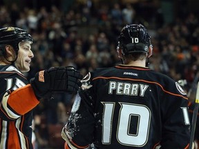 The new eight-year deals signed by Corey Perry and Ryan Getzlaf are bad news for an already thin free agent market. (Photo: Jeff Gross/Getty Images)