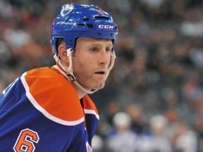 Defenceman Ryan Whitney would be a good fit with the Boston Bruins if the Edmonton Oilers trade him there. Photo by Shaughn Butts, Edmonton Journal