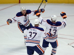 Ryan Smyth has spent much of the year at centre, generally on the fourth line, (Photo: Jonathan Daniel/Getty Images)