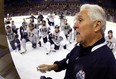 Assistant coach Wayne Fleming gives on ice instruction during 2009-10 Edmonton Oilers training camp in September 2009. Fleming died of brain cancer Tuesday, March 26, 2013 at age 62.