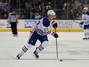 Ales Hemsky will not play for the Oilers on Saturday due to injury and will likely be out of the lineup for a full week. (Photo: Thearon W. Henderson/Getty Images)